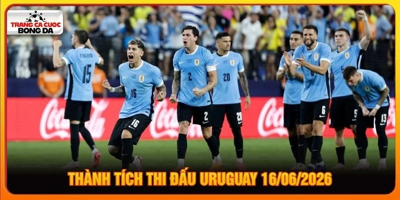 Thành tích thi đấu Uruguay 16/06/2026